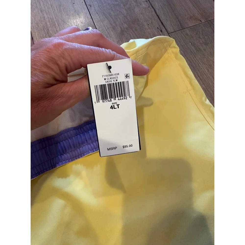 Polo‎ Ralph Lauren Mens Swim Trunks Oasis Yellow 4XLT Big and Tall 711829851038